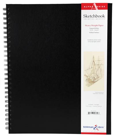 Extra Large White Wirebound Sketchbook