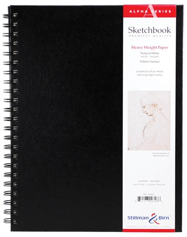 Large White Wirebound Sketchbook
