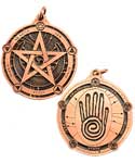 Protection Pectoral talisman copper color