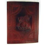 Extra Large Fighting Griffin Leather Blank Book