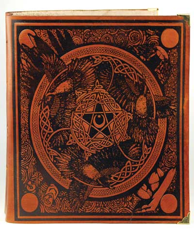 Morrigan Book of Shadows Leather Blank Book Honey Mead Brown