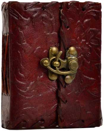 Flower Leather w/latch