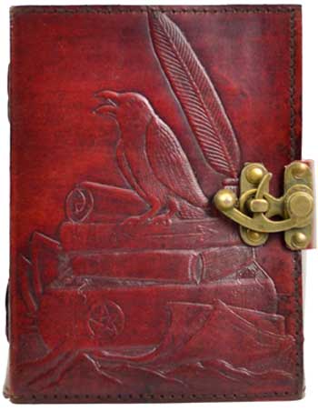 Image for Raven Blank Leather Book w/Latch