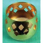 Small Brass Votive Candle Holder