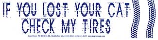If you Lost your Cat Check my Tires