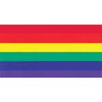 Pride Rainbow Flag Static-Bound Window Sticker