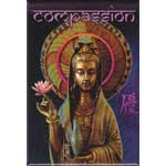Kwan Yin Statue Compassion Magnet