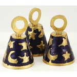 Brass Altar Bell and Dorje with wooden striker