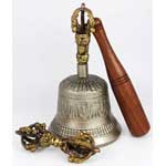 Brass Bell and Dorje with Striker