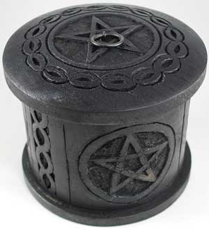 Celtic Pentagram Round Box