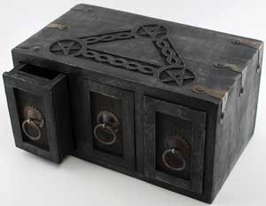 Celtic Pentagram Herb Chest