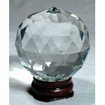 Clear Multi-Faceted 60mm Crystal Ball