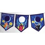 Triple Moon Goddess Prayer Flags