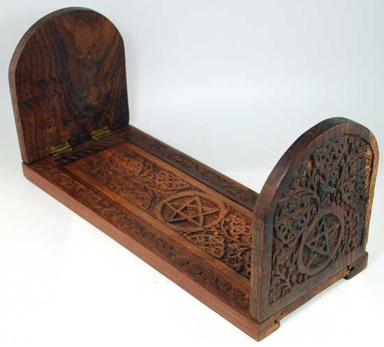 Ornate Pentagram Ritual Book Holder