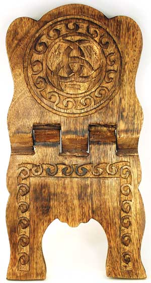 Large Celtic Wooden Book Holder 15