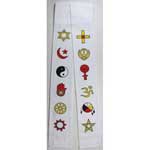 Interfaith Minister's Stole white