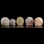 large Rose Quartz Crystal Skull