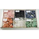 6 Piece untumbled stones set