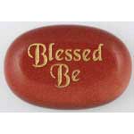 Blessed Be Golden Gratitude Stone