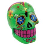 Green Day of the Dead Skull Box