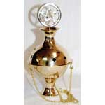 Pentagram Crowned Hanging Brass Censer