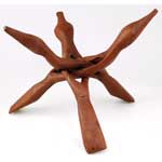 Extra Large 3-Legged Wooden Cobra Stand