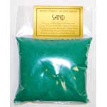 1lb Green incense burner sand