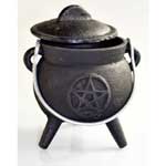 Pentagram cast iron cauldron 3