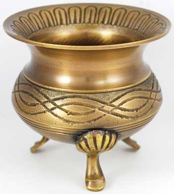 Celtic Brass Cauldron