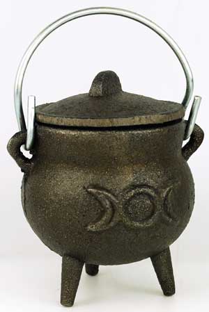 Small Triple Moon Cast Iron Cauldron