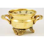 Broad Brass Cauldron with Screen Burner 2