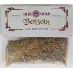 Benzoin Granular Incense chunks 1 oz 1618 gold