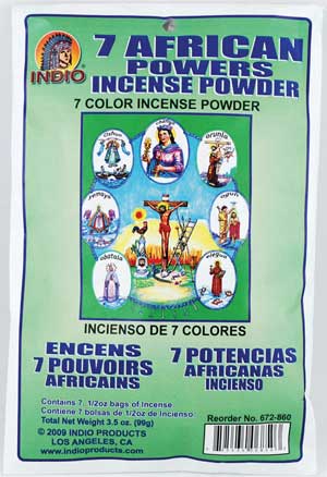 7 Color 7 African Powers incense powder