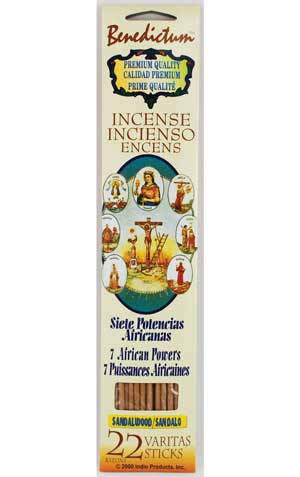 7 African Powers Benedictum stick incense 22pk