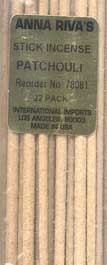 Anna Riva's Patchouli Incense Sticks