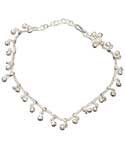 Silvertone Anklet With Bells