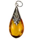 Amber Drop pendant
