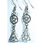 Triquetra Pentagram earrings