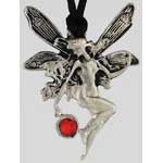 Large Fairy Pendant with Swarovski Glass Crystal