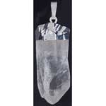 Natural Crystal Quartz W silver cap (was $6.95)