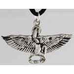 Straight Winged Isis Pendant