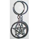 Pentagram key ring