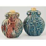 Wolf Raku Oil Bottle