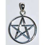 Interwoven Pentagram silver