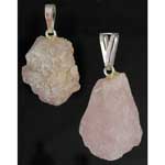 Untumbled Morganite Pendant