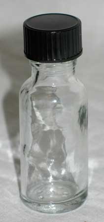 Clear Glass bottle 1/2 oz