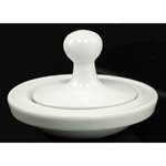 White Ceramic Shallow mortar and pestle