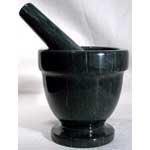 Black Marble Mortar and Pestle Set