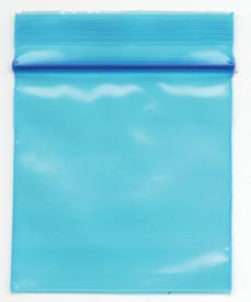 Ziplock Bags 2x2 100/pkg 3mil  Blue
