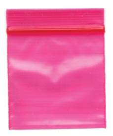 Ziplock Bags 2x2 100/pkg 3mil  Red